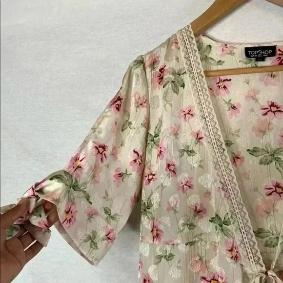 Top shop floral kimono cardigan - Picture 6 of 9